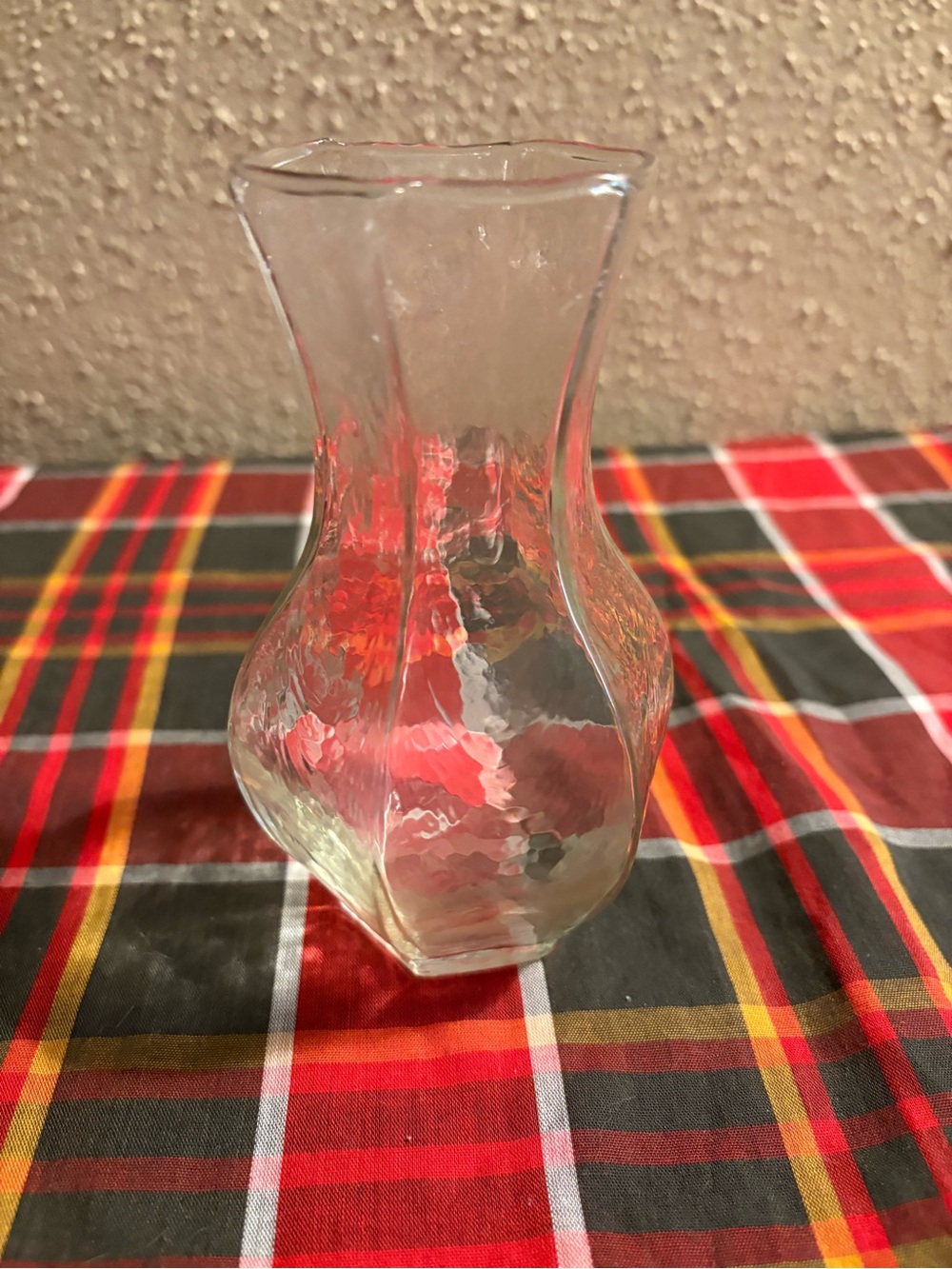 Vintage Clear Glass Decorative Vase or DeCanter Home Accents